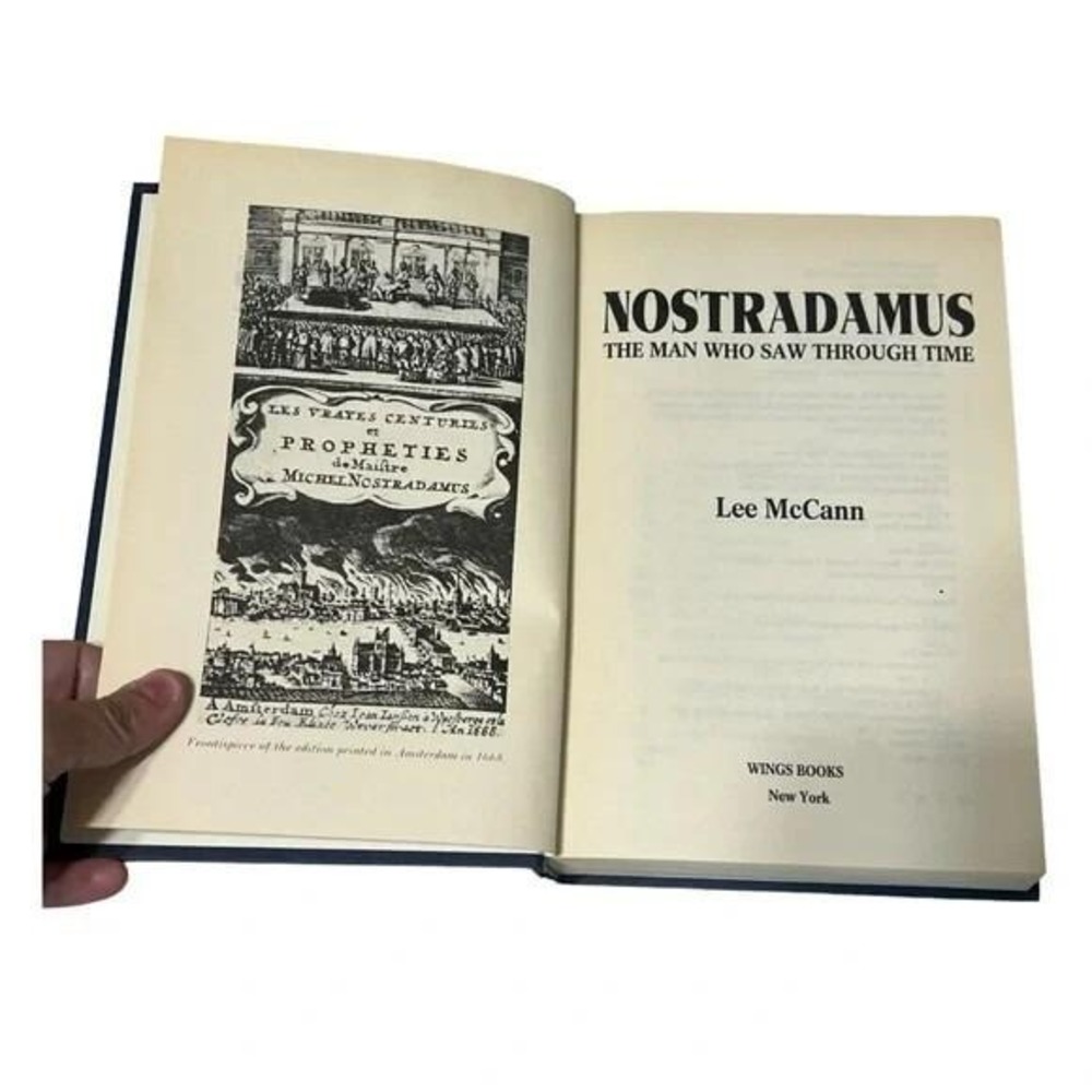Nostradamus The Man Who Saw Through Time Lee McCann Vintage Hardcover Book